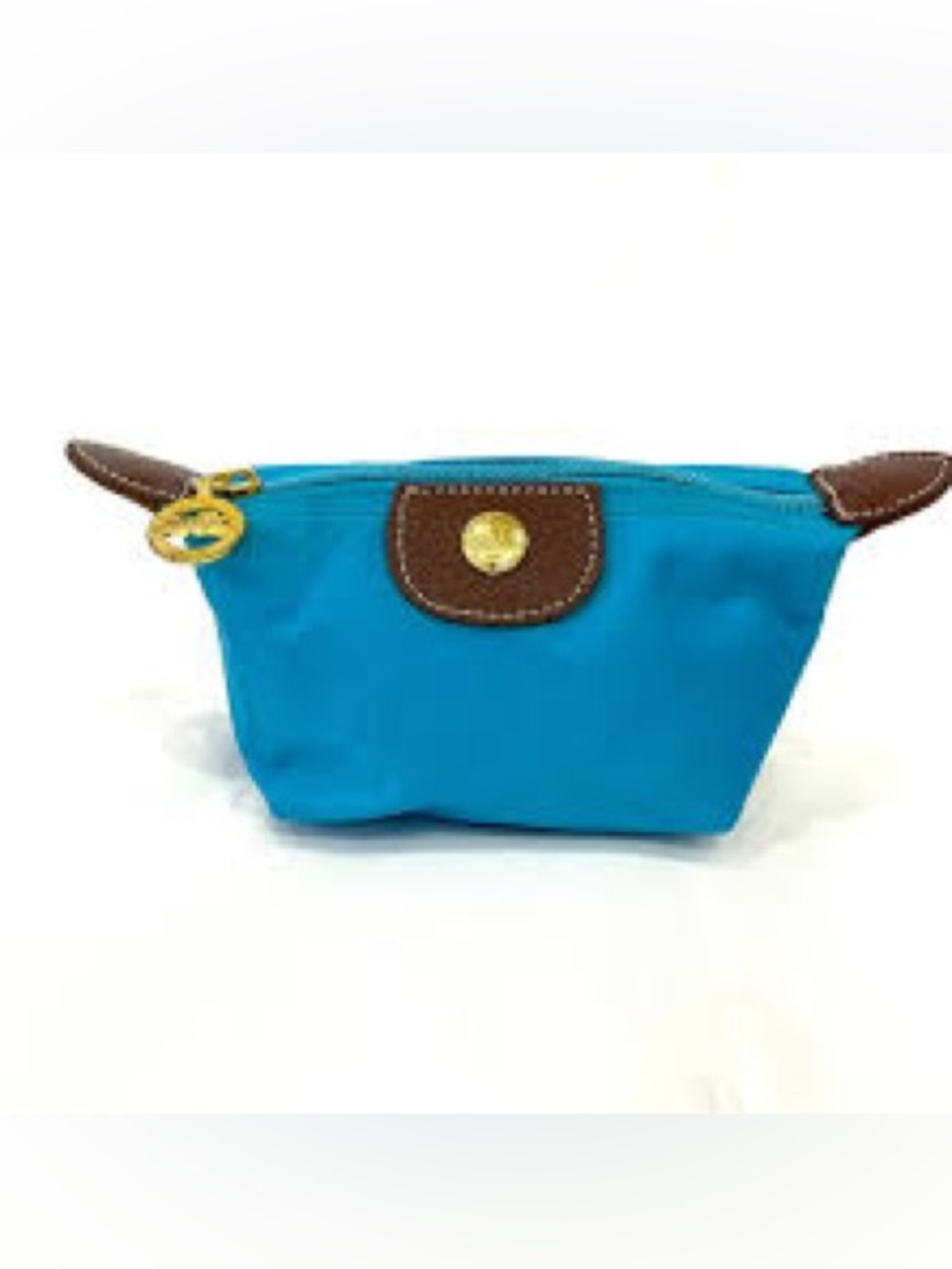Longchamp Le Piliage Orginal turquoise coin pouch